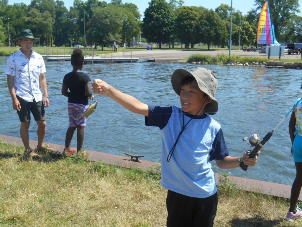 Fishing Starkweather Creek