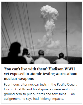 We can’t live with nuclear weapons — Jane H. Kavaloski