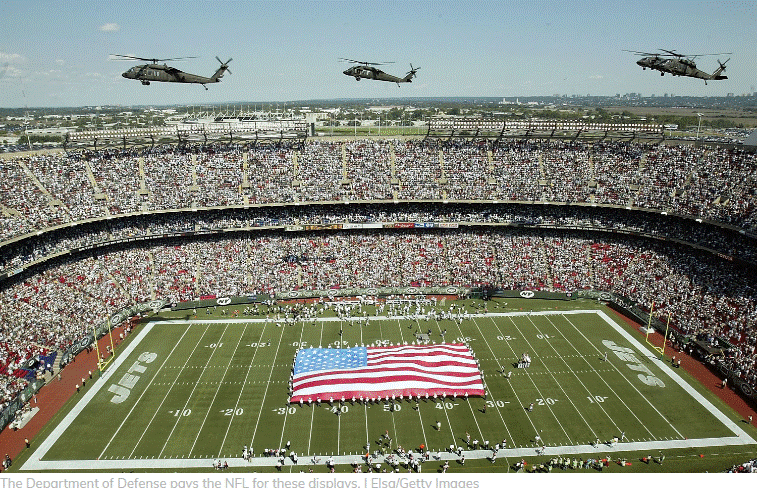Military Jet Flyovers: Government records show NFL teams have received millions from the Department of Defense.