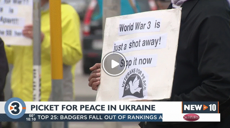 Madison activists picket for peace in Ukraine