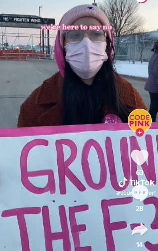 Blocking Truax ANG Base – CODEPINK: Women for Peace Week of Action to Ground the F-35