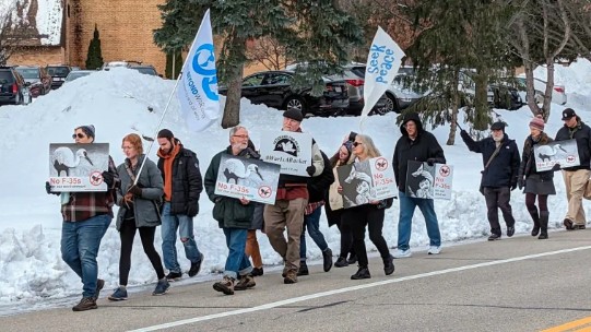 Nonviolent Resisters Blocked Shift Change at Truax Air National Guard Base to Oppose F-35 Fighter Jets & War