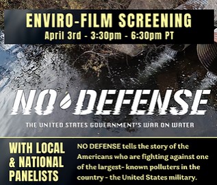 NO DEFENSE film screening April 3